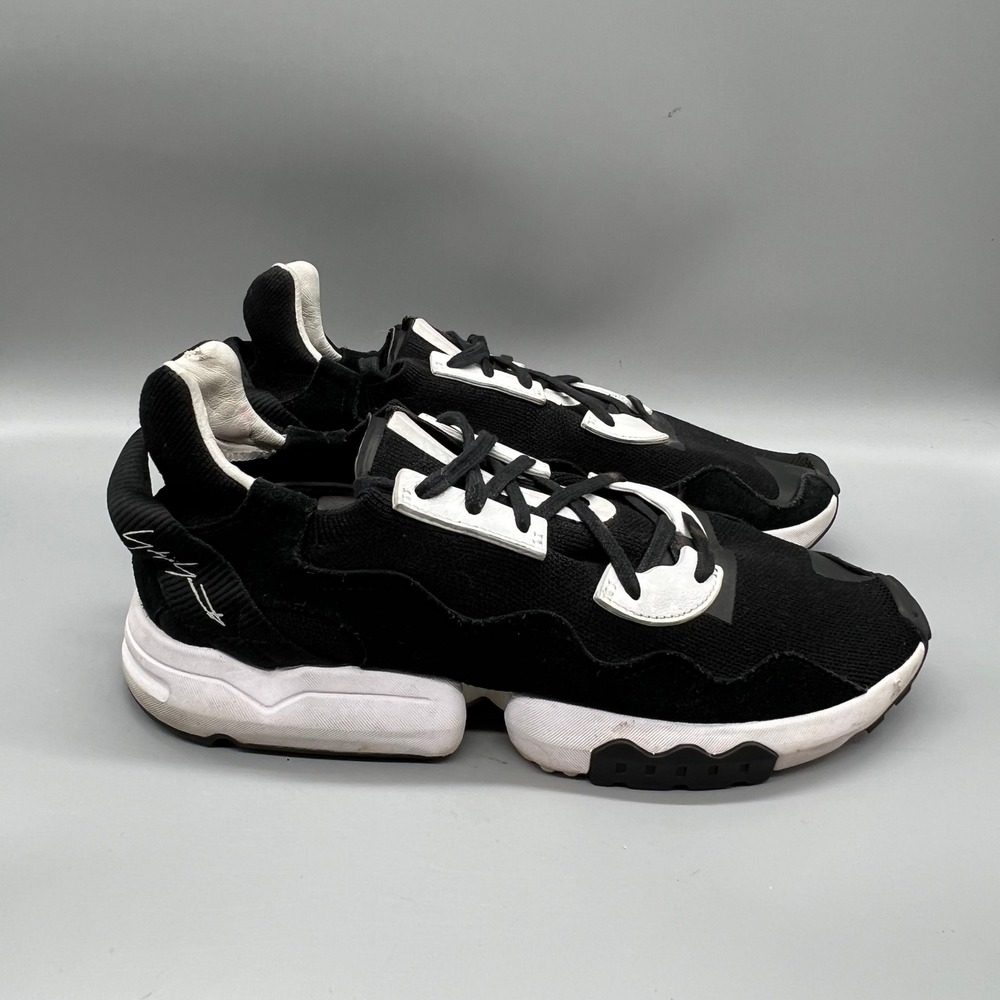 Adidas Y-3 Shoes Mens 9 Black White ZX Torsion Low Top Trainer Sneakers Comfort